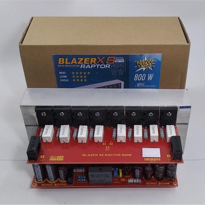 Kit Power Amplifier BLAZER X8 Raptor DRIVER By Sonic Boom 800Watt Mono .