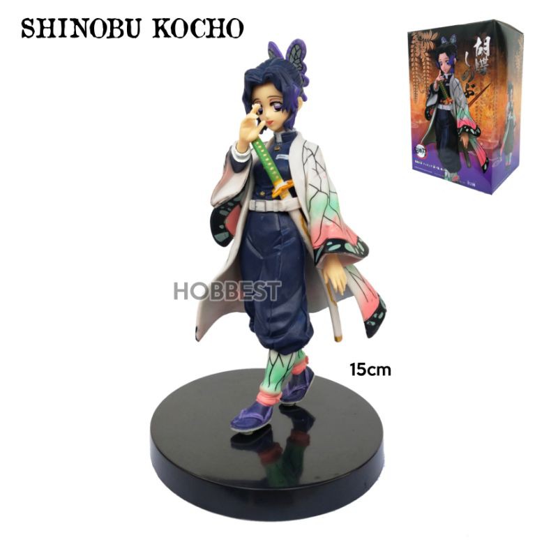Action Figure KIMETSU NO YAIBA - Miniatur Pajangan Mainan Topper Demon Slayer Tanjiro Nezuko Giyuu-SHINOBU KOCHO