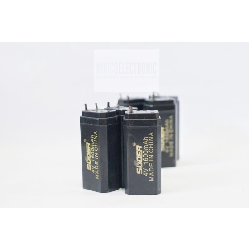 Aki 4v SUOER 1600 mah ( 8 x 3.5 x 2.6)