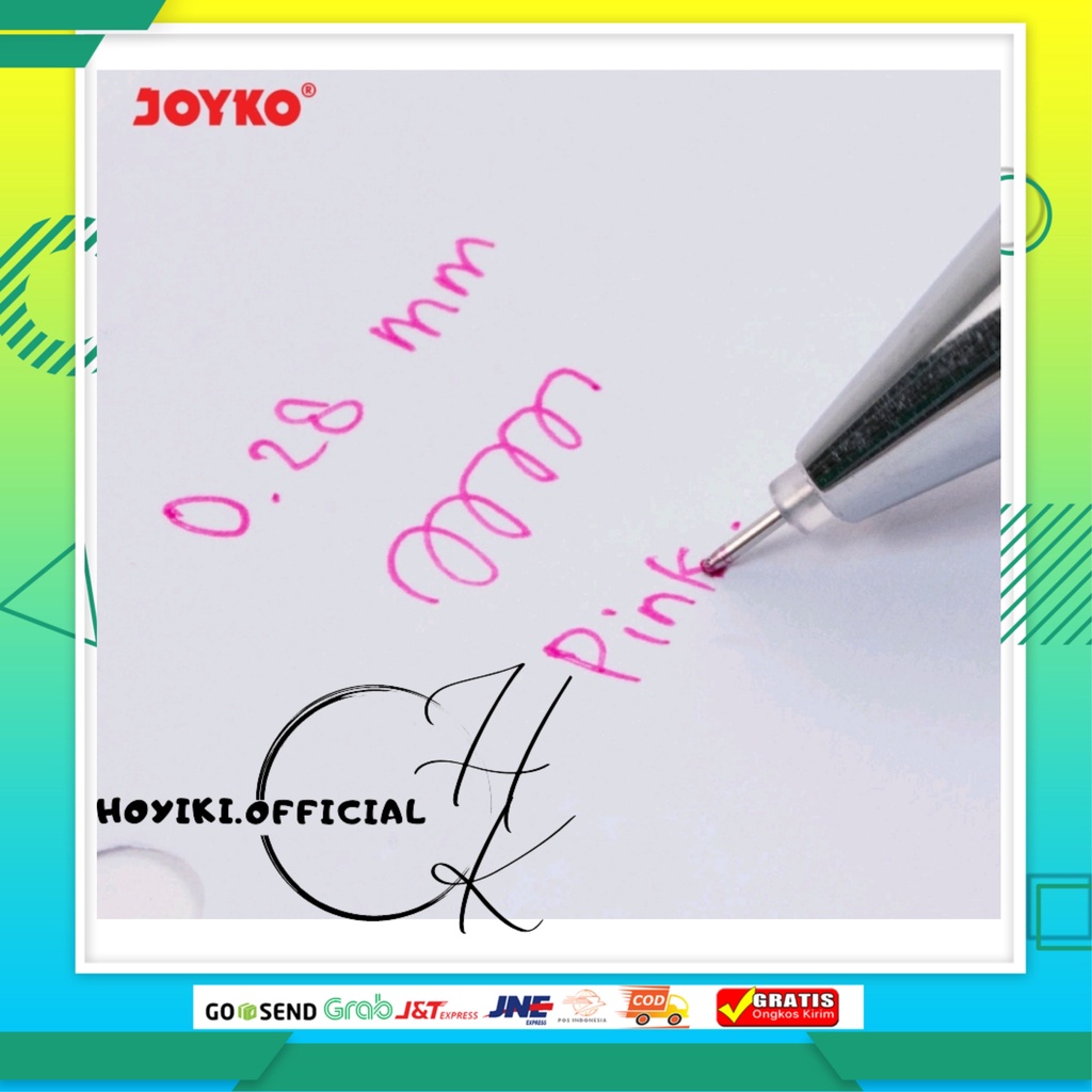 

JOYKO Color Gel Pen Pulpen Pena Joyko GPC-325 iTech3 1 Set 8 Warna 0.28 mm