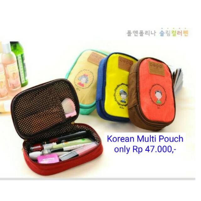 Jual Korean Multi Pouch (Pouch utk tempat HP, kosmetik, aksesoris