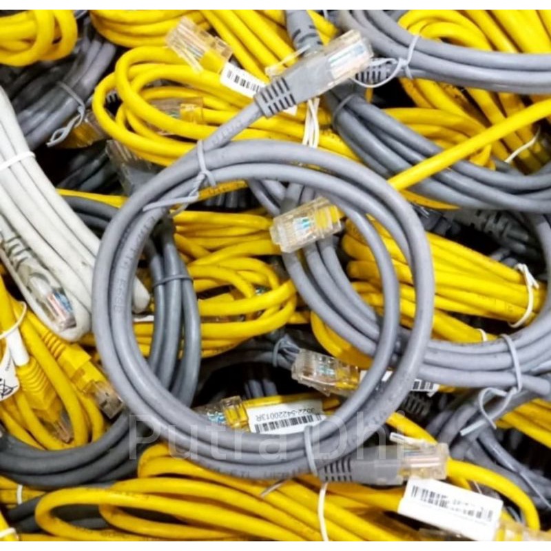 Kabel LAN 1 meter RJ45 CAT5e siap pakai