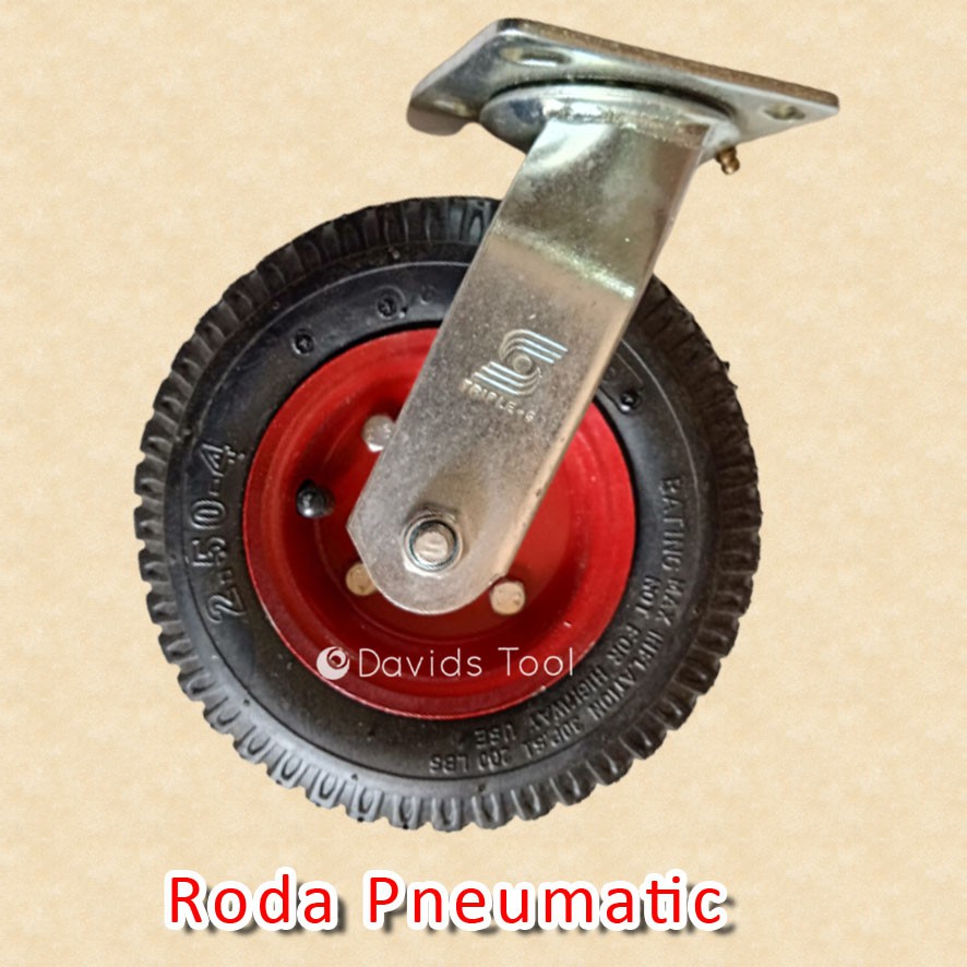 Roda Troli Ban Gerobak Pneumatic 8 inch