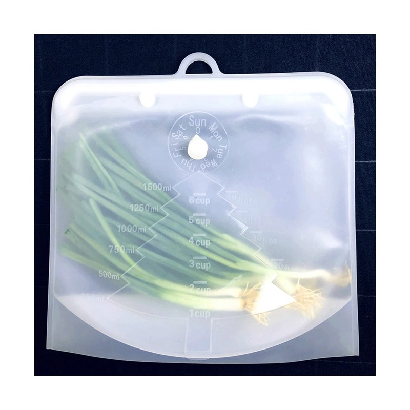 PULISI Kantong Plastik Makanan Silicone Food Bag Reuseable Leakproof / Tempat Makan / Food Bag / Kantong Makanan