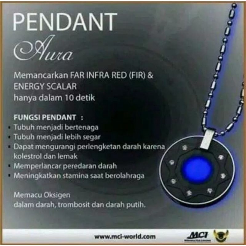 Pendant Aura Classic Kalung Kesehatan 100% Original MCI