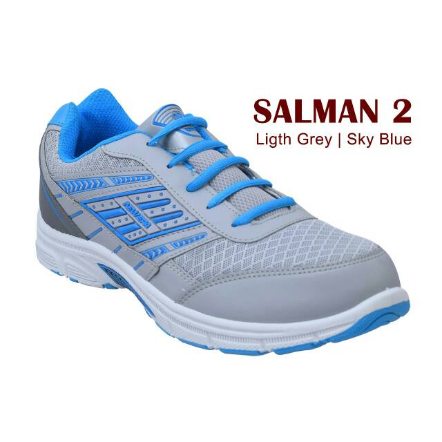 Sepatu pria olahraga New era salman abu biru