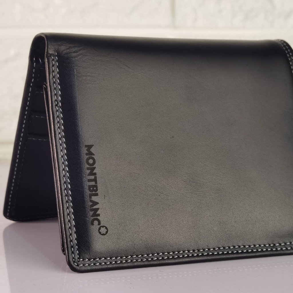 Dompet kUlit asli pria berdiri BRanded