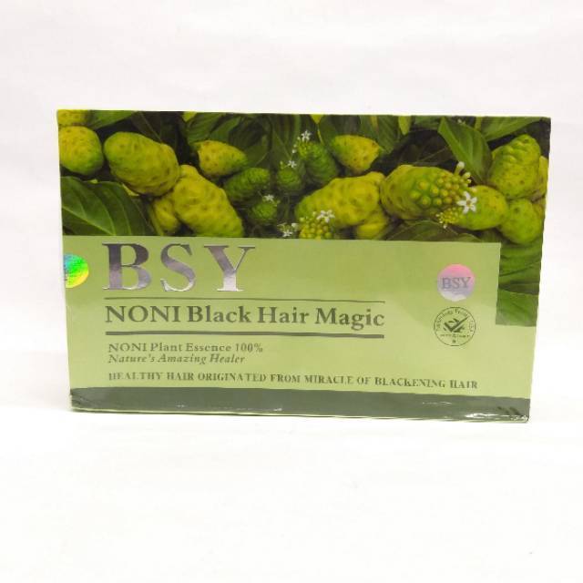 BSY NONY BLACK HAIR MAGIC ORI 3LOGO (STRIP HIJAU)