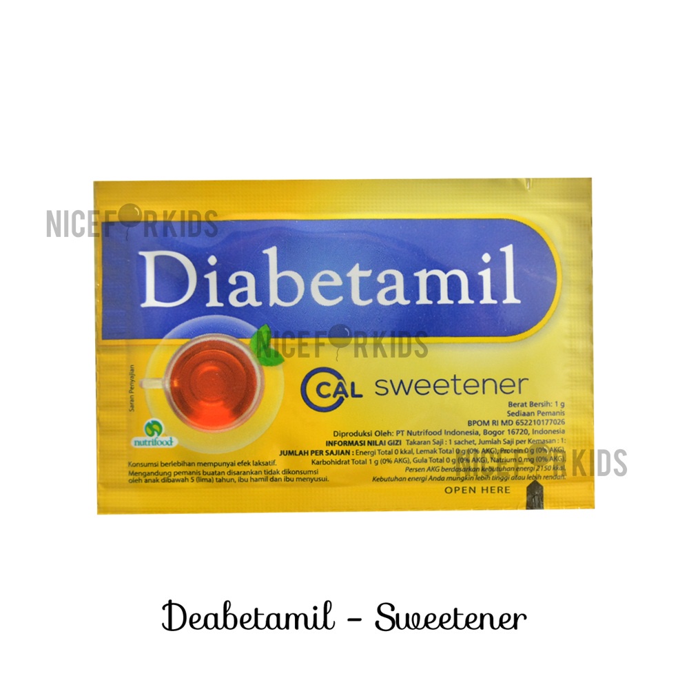 Diabetamil Sweetener Isi 80 Sachet Gula Diabetes