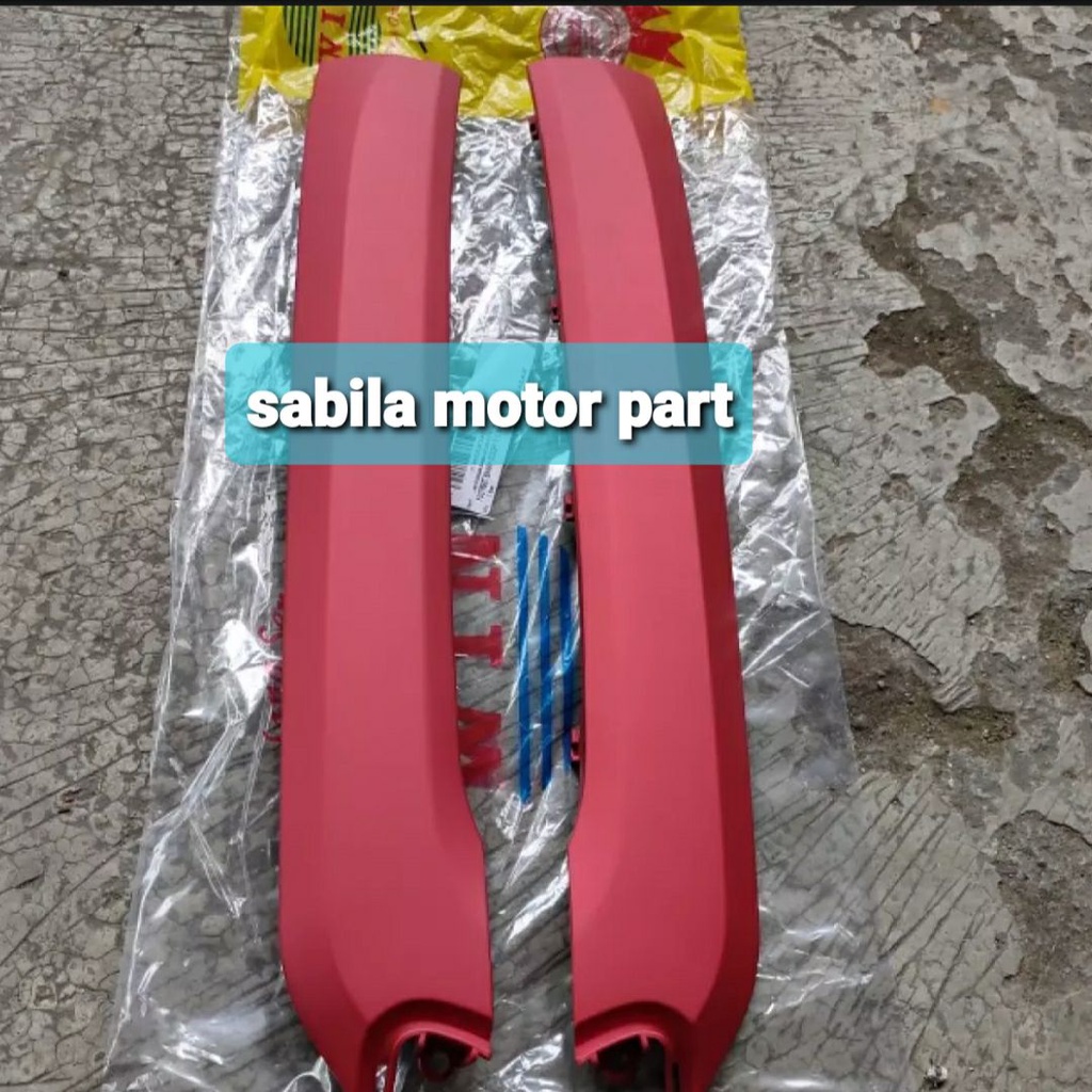 footrest bawah honda scoopy fi esp/scoopy ban donat 2018 warna merah doft