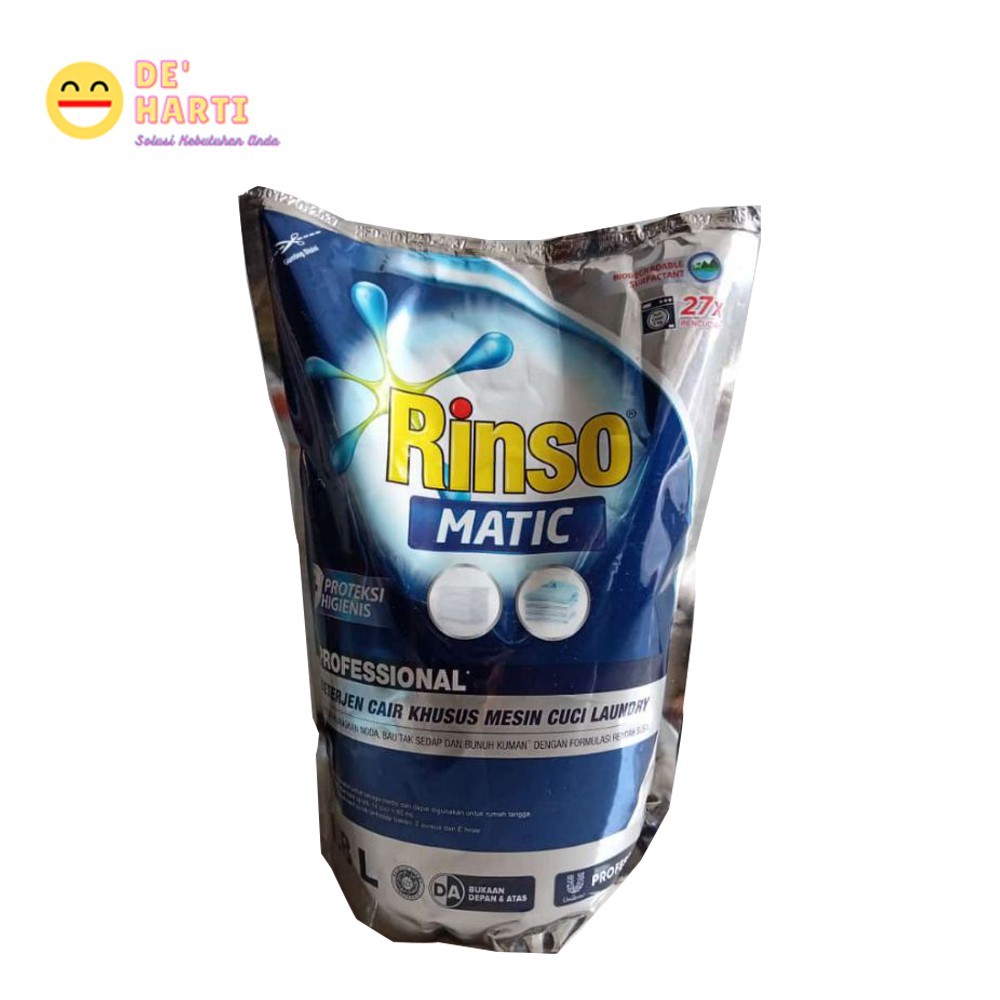 Rinso Matic Professional Deterjen Cair 1,8 Liter