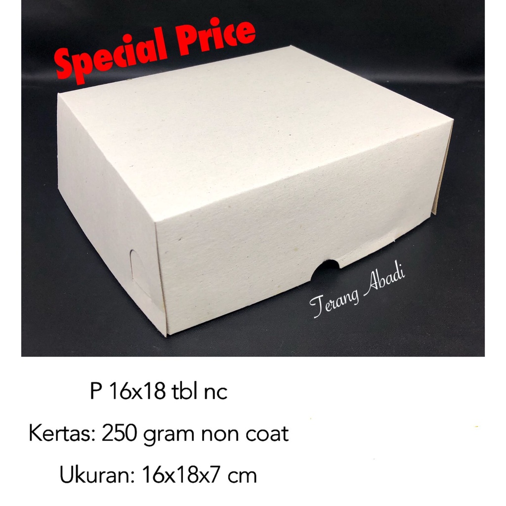 Dus Nasi Roti Non Coat cukup aqua 13x20x7 cm/ Kotak Nasi Non Coat 15x23x8 cm/ Dos Hajatan/ Kotak Snack Roti Kue/ Dus acara/ Box Snack/ Kardus Donat Syukuran/ Dos/ kotak kue/ snack box/ dos jajan/ kerdus