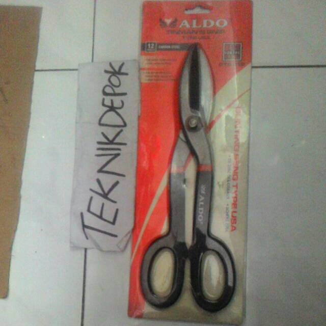 

Gunting 12 inch gunting seng hollow alat potong aldo tinmans snip