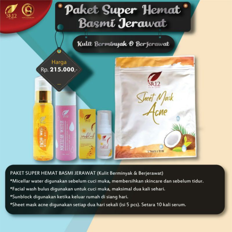 PAKET HEMAT GLOWING!!! PAKET HEMAT GLOWING UNTUK JENIS KULIT BERMINYAK/PAKET PENCERAH WAJAH / Paket perawatan wajah original / premium / berkualitas / termurah / terbaik / bagus / bpom / saudagarsr12