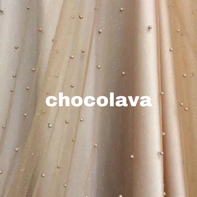 (TERMURAH) TILE MUTIARA GLITER BAHAN BAJU PESTA / TULLE PEARL / KAIN METERAN / BAHAN BAJU KONDANGAN