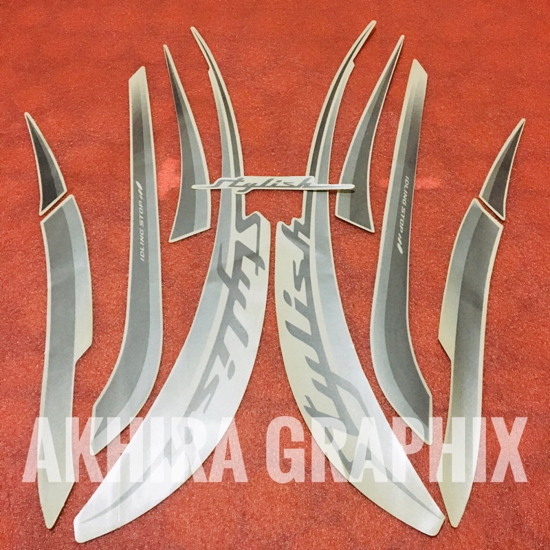 Striping scoopy stylish 2019 2020 putih