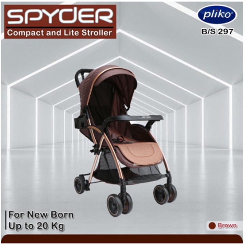 Stroller Pliko Spyder 297 Gold Frame Kereta Dorong Bayi