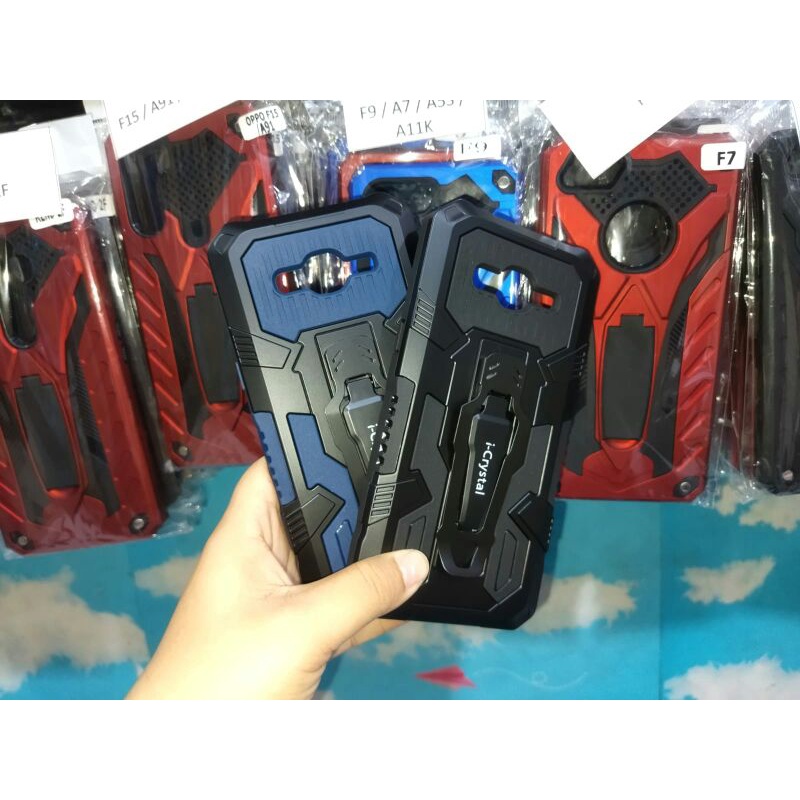 Samsung J2 Prime I-Crystal Robot Silikon Ring Standing Cover Casing HP Hardcase