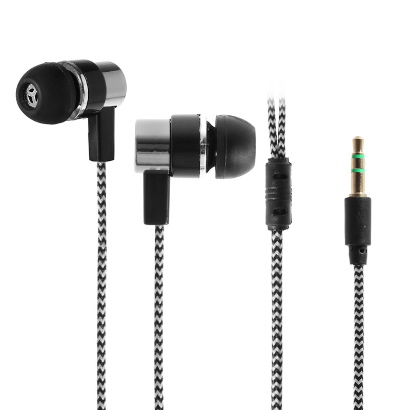 Gro Earphone in Ear Stereo Bass Dengan Kabel Lembut + Fitur Noise Canceling