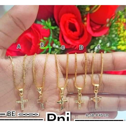 Kalung Plus Liontin Salib (COD)