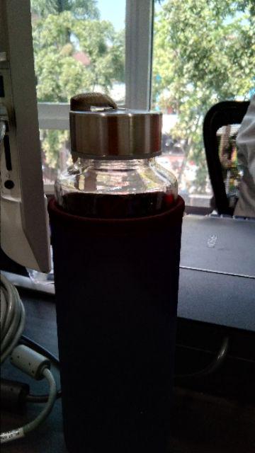 Botol Minum Beling Water Bottle Sarung Polos 400ml 1395mlh400