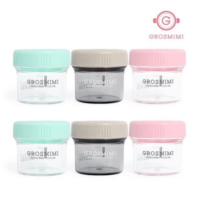 Grosmimi - Essten Baby Food Jar (Pink , Beige , Green)