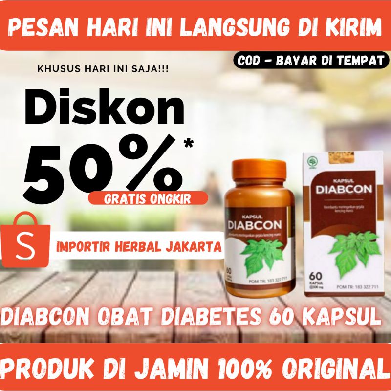 Kapsul Diabcon Obat Herbal Diabetes Gula Darah Kencing Manis