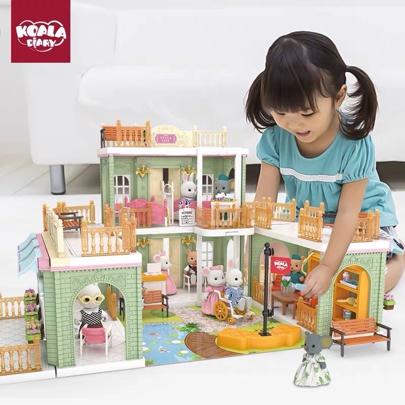 koala diary 2 storage rumah boneka 2 tingkat rumah2an pretend plays