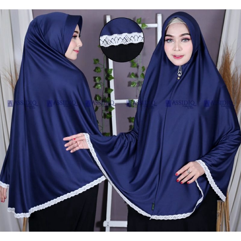 KHIMAR JUMBO/HIJAB INSTAN POLOS RENDA/INSTAN BERGO SYAR'I