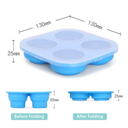 Babyqlo Collapsible Silicone Ice Cube - Cetakan Es Silikon (BQ-FC8009)