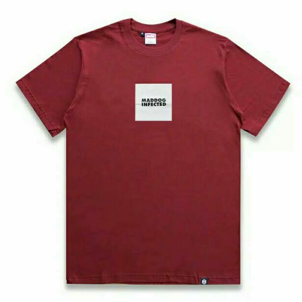 MADDOG INFECTED TSHIRT (SS MAROON LATTER)