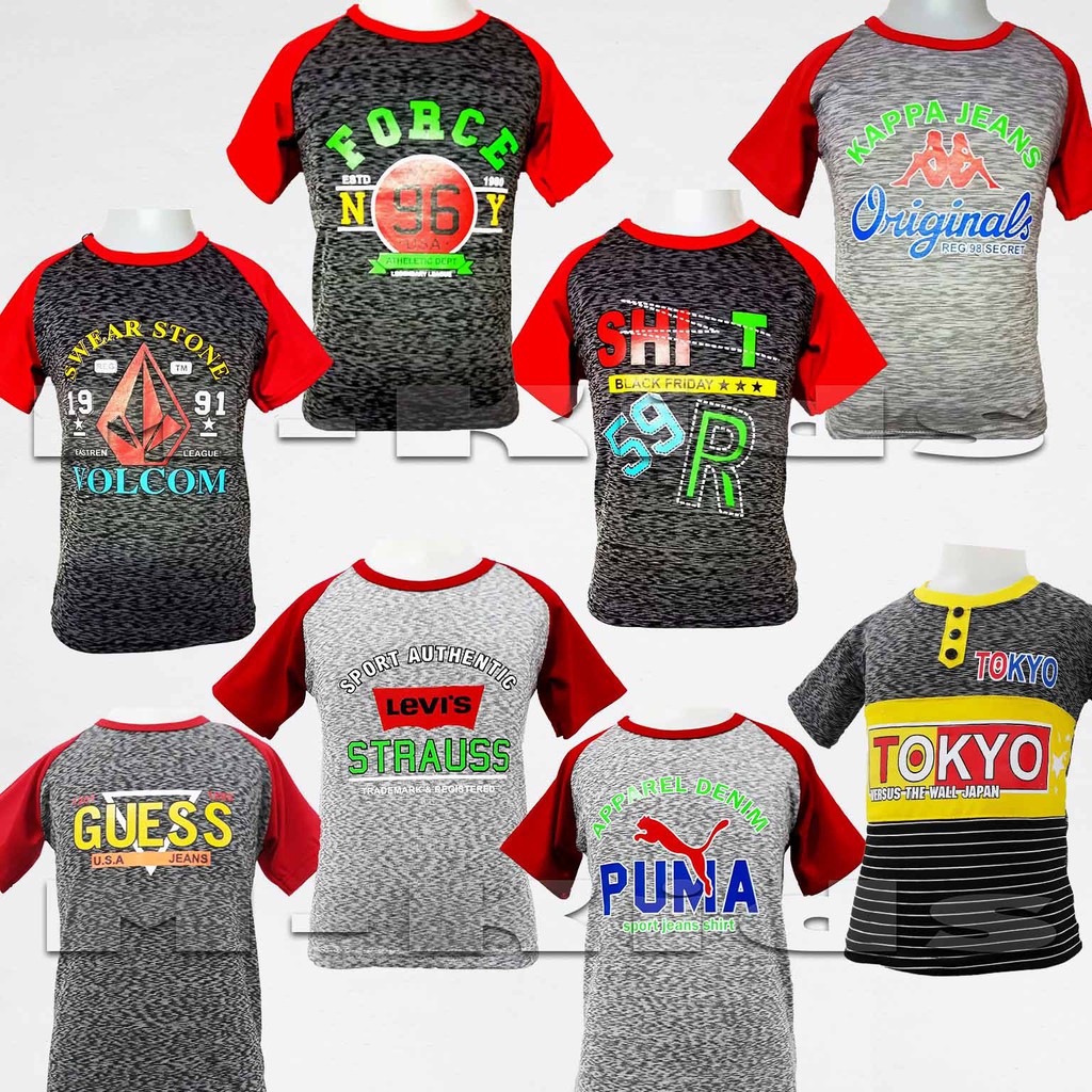 MKids88 - Baju Setelan Kaos Anak Laki-Laki ATASAN ANEKA MOTIF