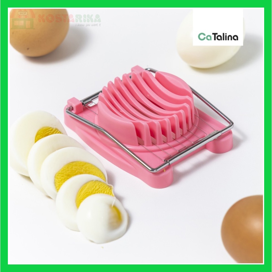 CaTalina Alat Pemotong Telur Egg Slicer CaTalina Pemotong Telur