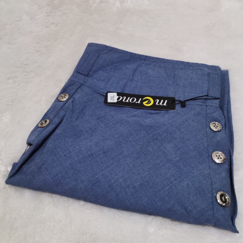 Rok Panjang Naura Katun Supernova SUPER PREMIUM Bawahan Wanita Muslim Berkualitas-Naura NAVY