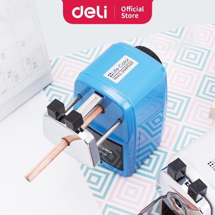

Deli E0620 Rautan Meja-Metal Rotary Pencil Sharpener - Biru promo