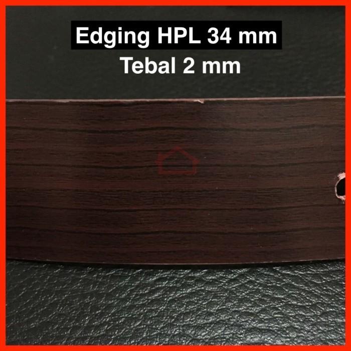 

Edging HPL 188.18 34 mm / Coklat Serat Urat Kayu Woodgrain taco PVC Kualitas Terjamin