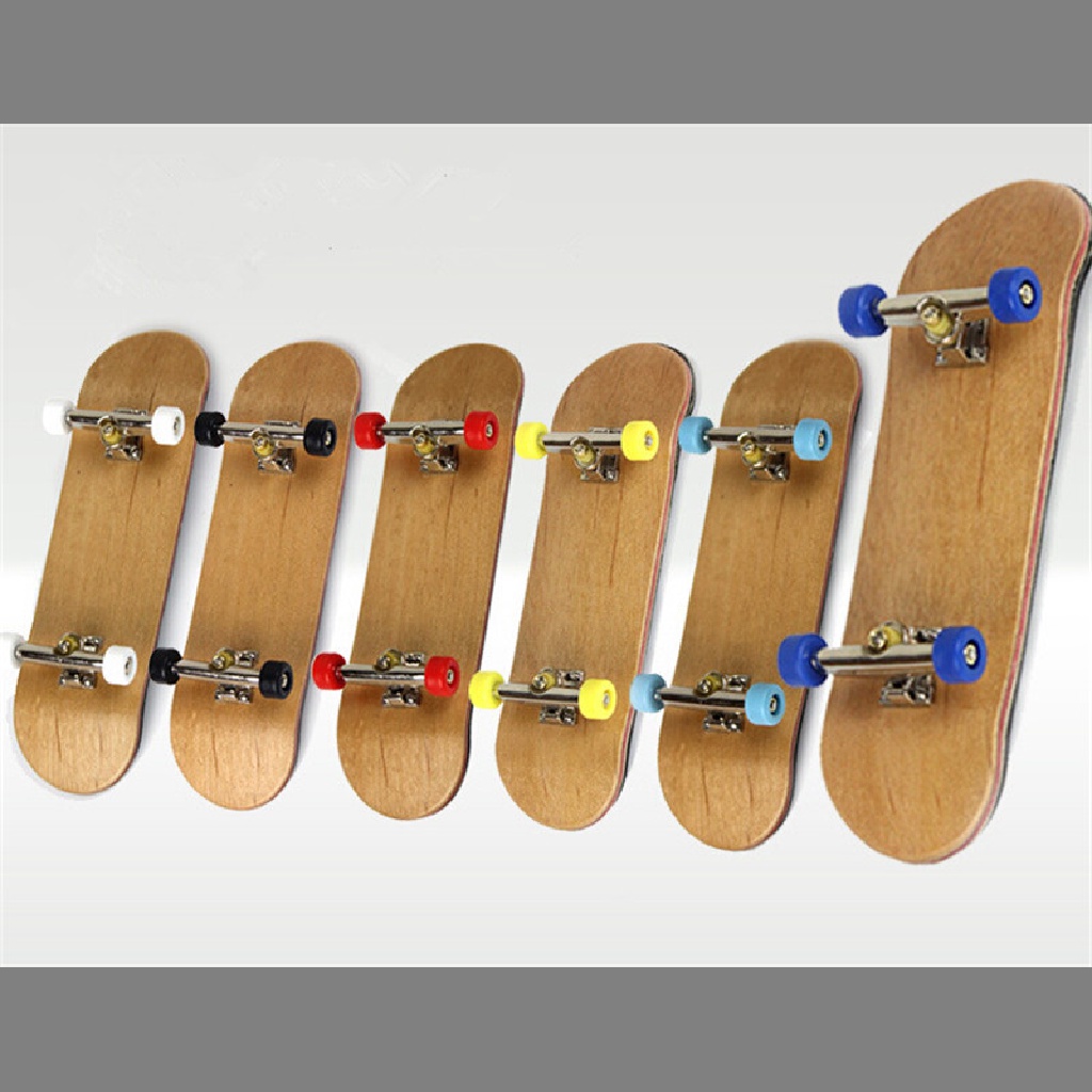 Newbaby Mainan Skateboard Jari Bahan Kayu Maple Dengan Tape Busa Grit