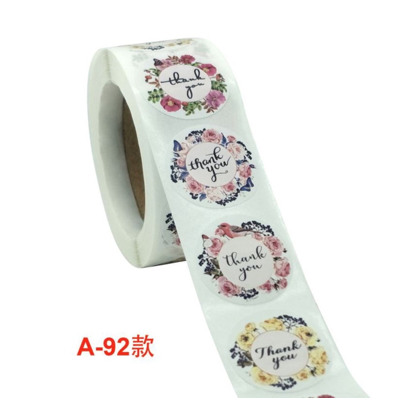 

Sticker Stiker Roll Label Cookies thank you 19