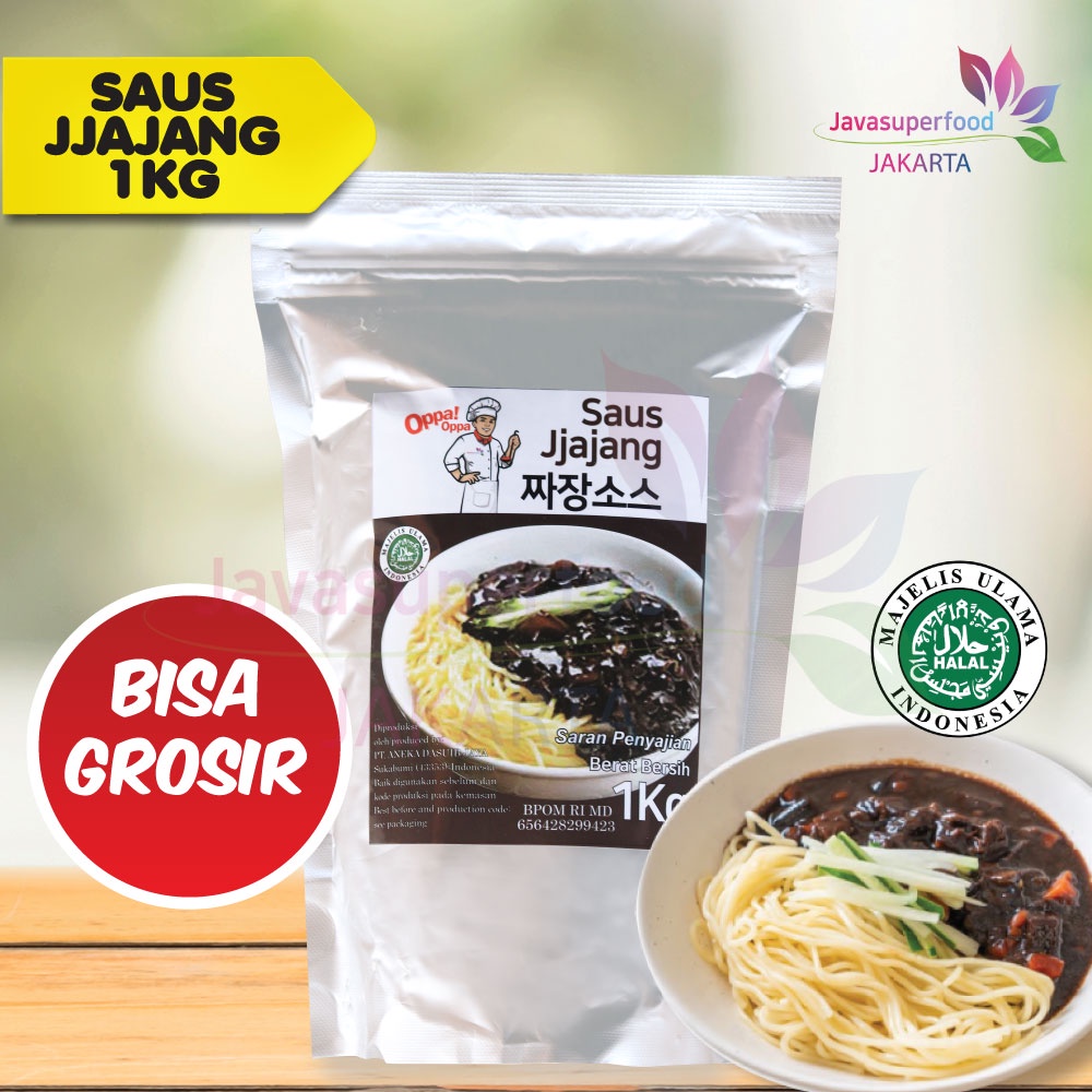 Saus Jjajang Halal Pasta Kedelai Hitam 1kg Saus jjajangmyeon Oppa!Oppa