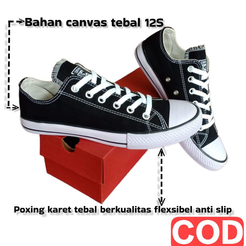 SEPATU CONVERSE BLACK WHITE/SEPATU ALL STAR HITAM PUTIH/SEPATU CONVERSE HITAM PUTIH/SEPATU CONVERSE 
