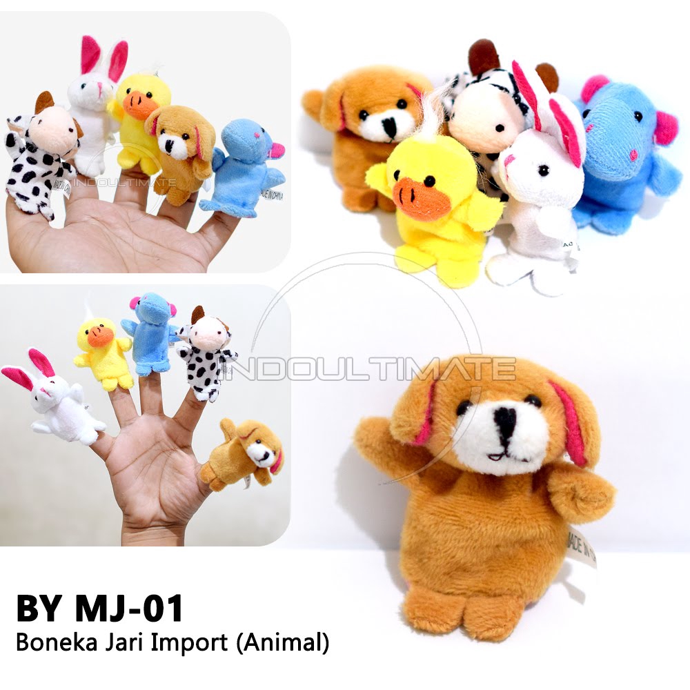 Boneka Jari BY MJ-01 Boneka Jari Binatang Animal Finger Puppets Boneka Cerita Boneka Dongen Boneka Bayi Boneka Anak