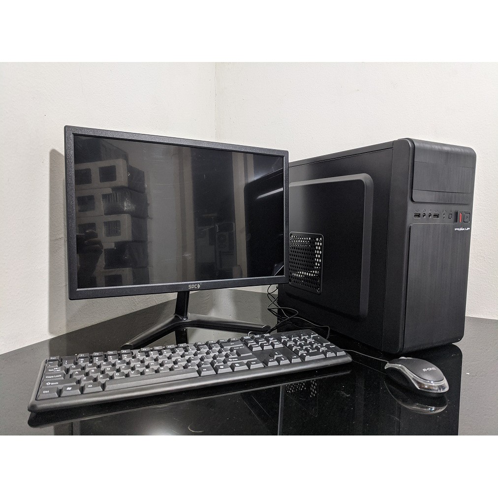 PC RAKITAN CORE 2 DUO RAM 4GB HDD 500GB LED 19 INCHI