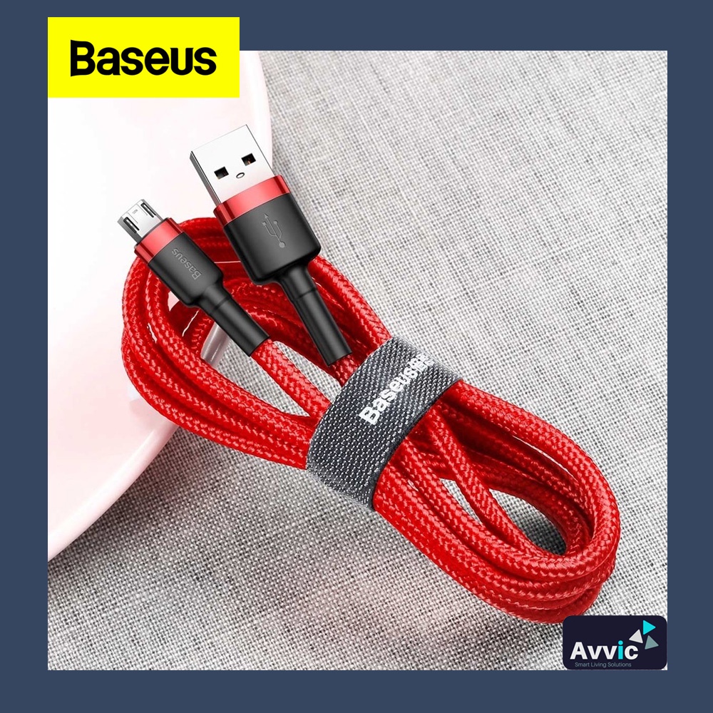 BASEUS Kabel Data USB For Micro Fast Charge Cafule Cable Charger 2.4A 1m