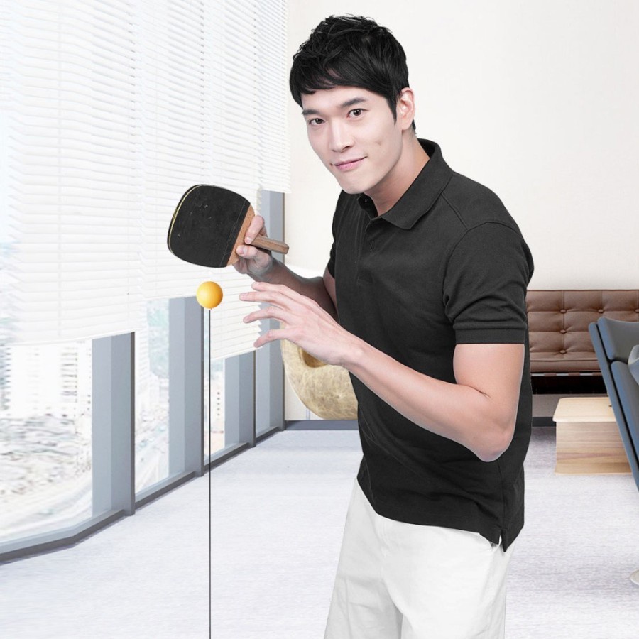 FED Table Tennis Trainer Flexible Family Racket With 5pcs Balls tenis