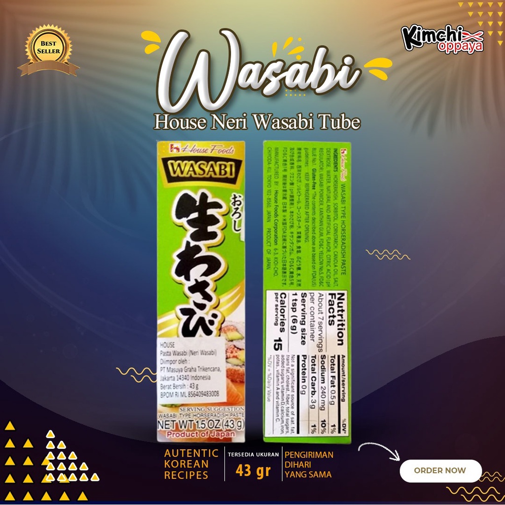 

House Neri Wasabi Tube 43 Gr Jepang Neri Wasabi Jepang