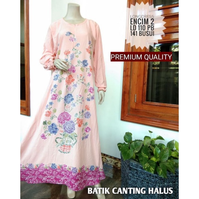 Daster Lengan Panjang Murah Long Dress Dres Gamis Longdress Baju Wanita Kekinian Remaja Dewasa Perempuan Busui Friendly Ibu Menyusui Resleting Kain Bahan Rayon Motif Batik Halus Modern Terbaru Ukuran Jumbo Harga Grosir Pakaian Muslim Motif Tradisional COD