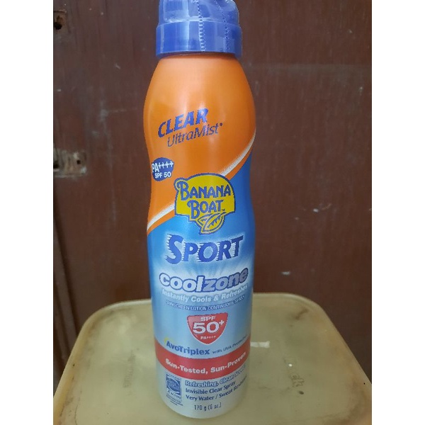 [NEW] BANANA BOAT SPORT COOLZONE SUNSCREEN LOTION CONTINOUS SPRAY SPF 50+ 170gr