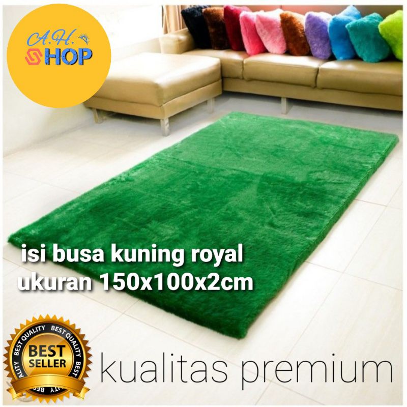 Karpet Bulu Empuk / Dekorasi ruang tamu / ukuran 150x100x2.5 cm PREMIUM