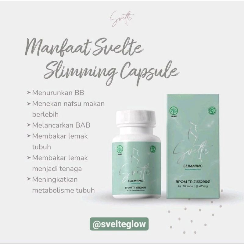 SVELTE / Pelangsing / obat diet / svelte / slimming capsul