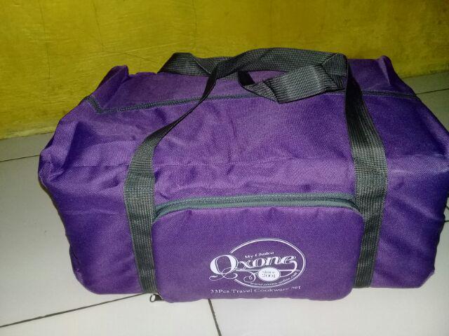Oxone Ox-993 33pcs Panci Travel Cookware Set - Ungu